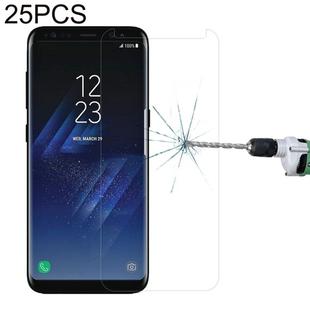 25 PCS For Galaxy S8 Plus / G955 0.26mm 9H Surface Hardness 3D Explosion-proof Non-full Edge Glue Screen Curved Case Friendly Tempered Glass Film (Transparent)