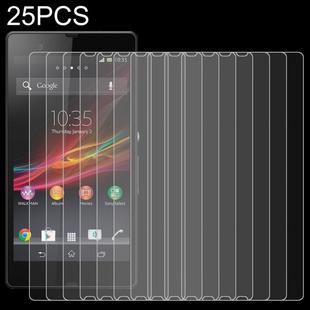 25 PCS For Sony Xperia Z / L36h 0.26mm 9H Surface Hardness 2.5D Tempered Glass Film