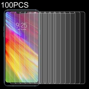 100 PCS 0.26mm 9H 2.5D Tempered Glass Film for LG Q9