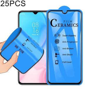 25 PCS 2.5D Full Glue Full Cover Ceramics Film for Xiaomi Mi A3 Lite / Mi CC9 / Mi 9