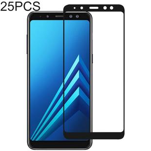 25 PCS Full Glue Full Cover Screen Protector Tempered Glass film for Galaxy A5 (2018) & A8 (2018)