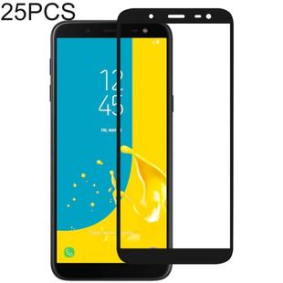25 PCS Full Glue Full Cover Screen Protector Tempered Glass film for Galaxy J6 (2018)