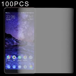 100 PCS for Nokia 7 Plus 0.26mm 9H Surface Hardness 2.5D Explosion-proof Tempered Glass Screen Film