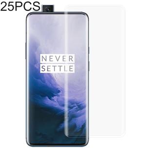 25 PCS 3D Curved Edge Full Screen Tempered Glass Film for OnePlus 7 Pro(Transparent)