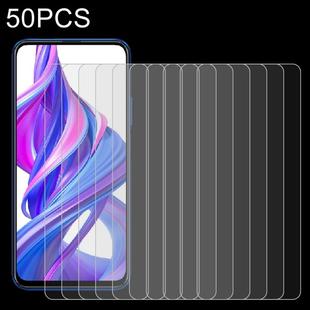 For Huawei Honor 9X 50 PCS 0.26mm 9H 2.5D Tempered Glass Film