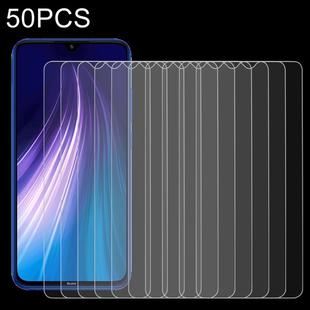 For Xiaomi Redmi Note 8 2021 / Redmi Note 8 50 PCS 0.26mm 9H 2.5D Tempered Glass Film