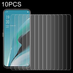 For OPPO Reno 2F 10 PCS 0.26mm 9H 2.5D Tempered Glass Film