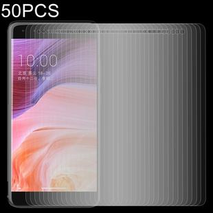 50 PCS for ZTE Blade A3 (2017) 0.26mm 9H Surface Hardness 2.5D Explosion-proof Tempered Glass Screen Film, No Retail Package