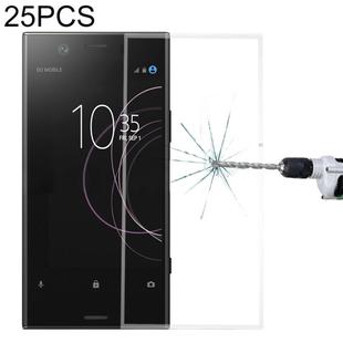 25 PCS 9H 3D Full Screen Tempered Glass Film for Sony Xperia XZ1 Compact (Transparent)