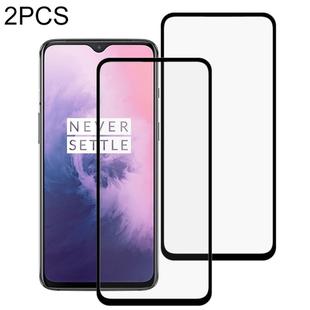 2 PCS 9H Full Screen Curved Edge Tempered Glass Film for OnePlus 7
