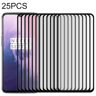25 PCS 9H Full Screen Curved Edge Tempered Glass Film for OnePlus 7