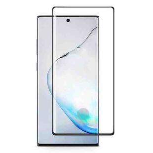 For Galaxy Note 10+ Full Glue 3D Curved Edge Tempered Glass Film, Fingerprint Unlock Is Supported(Black)