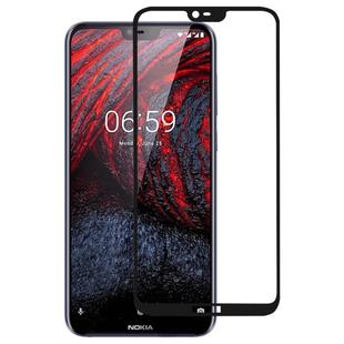 Full Glue Full Cover Screen Protector Tempered Glass film for Nokia 6.1 Plus / X6