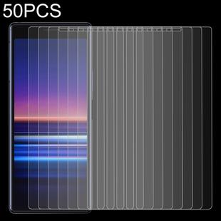 50 PCS 0.26mm 9H 2.5D Tempered Glass Film for Sony Xperia 20