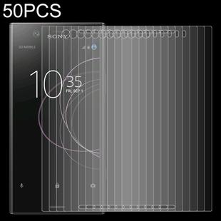 50 PCS 0.26mm 9H 2.5D Tempered Glass Film for Sony Xperia XZ1 Compact