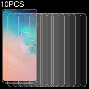 10 PCS 0.26mm 9H 2.5D Explosion-proof Tempered Glass Film for Galaxy S10,Screen Fingerprint Unlocking is Not Supported