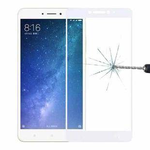 For Xiaomi Mi Max 2 0.3mm 9H Hardness 2.5D Explosion-proof Full Screen Tempered Glass Screen Film(White)
