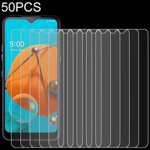 50 PCS For LG K51 0.26mm 9H 2.5D Explosion-proof Tempered Glass Screen Film