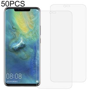 50 PCS 3D Curved Full Cover Soft PET Film Screen Protector for Huawei Mate 20 Pro