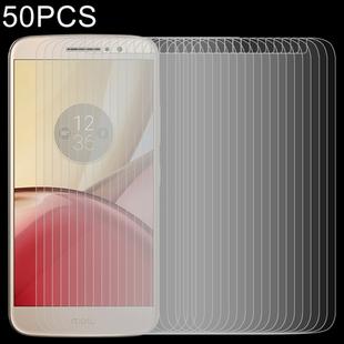 50 PCS 0.26mm 9H 2.5D Tempered Glass Film for Motorola Moto M