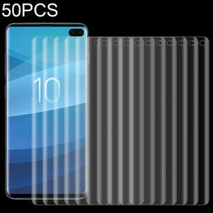 50 PCS Non-full PET Soft Screen Protector for Galaxy S10+