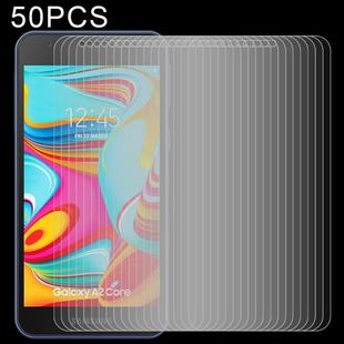 50 PCS 2.5D Non-Full Screen Tempered Glass Film for Galaxy A2 Core