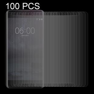 100 PCS for Nokia 6 0.26mm 9H Surface Hardness 2.5D Curved Tempered Glass Screen Protector Film