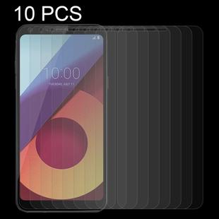 10 PCS For LG Q6+ 0.26mm 9H Surface Hardness 2.5D Curved Edge Tempered Glass Screen Protector