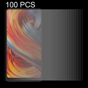 100 PCS For Xiaomi Mi MIX 2 0.26mm 9H Surface Hardness 2.5D Curved Edge Tempered Glass Screen Protector
