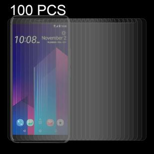 100 PCS for HTC U11+ 0.26mm 9H Surface Hardness 2.5D Curved Edge Tempered Glass Screen Protector