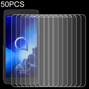 50 PCS For Alcatel 1V (2019) 2.5D Non-Full Screen Tempered Glass Film