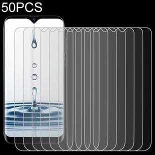 50 PCS For DOOGEE X90 / X90L 2.5D Non-Full Screen Tempered Glass Film