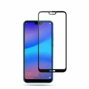 mocolo 0.33mm 9H 2.5D Silk Print Tempered Glass Film for Huawei P20 Lite (Black)