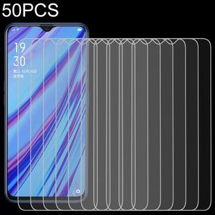 50 PCS For OPPO A5 / A9 (2020) / A56 5G 9H 2.5D Screen Tempered Glass Film