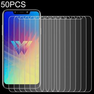 50 PCS For LG W10 9H 2.5D Screen Tempered Glass Film