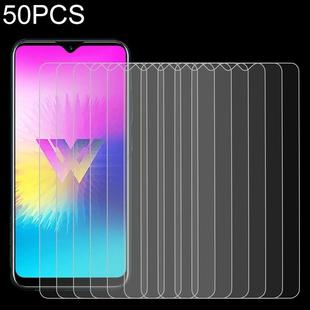 50 PCS For LG W30 Pro 9H 2.5D Screen Tempered Glass Film