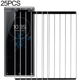 25 PCS 9H 3D Curved Full Screen Tempered Glass Film for Sony Xperia XZ4