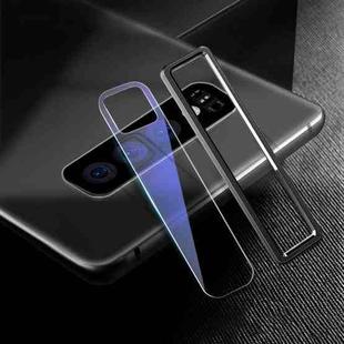 Scratchproof Mobile Phone Metal Rear Camera Lens Ring + Rear Camera Lens Tempered Protective Film Set for Samsung Galaxy S10(Black)