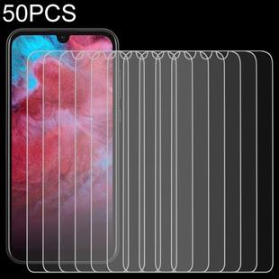 50 PCS For Huawei Honor Play 3e 9H 2.5D Screen Tempered Glass Film