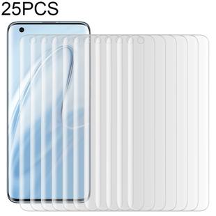 25 PCS For Xiaomi Mi 10 5G 9H HD 3D Curved Edge Tempered Glass Film (Transparent)
