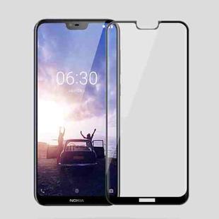 MOFI 0.3mm 9H Surface Hardness 3D Curved Edge Tempered Glass Film for Nokia X6(Black)