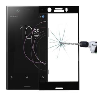 For Sony Xperia XZ1 Compact 0.26mm 9H Surface Hardness 3D Full Screen Tempered Glass Screen Protector(Black)