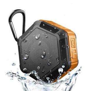BT508 Portable Life Waterproof Bluetooth Stereo Speaker with Built-in MIC & Hook, Support Hands-free Calls & TF Card & FM, Bluetooth Distance: 10m(Orange)