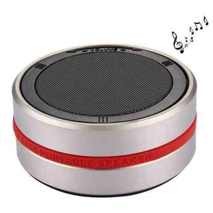 X1 Portable Round Shaped Bluetooth Stereo Speaker, with Built-in MIC, Support 360 Degree Spining Volume Control &Hands-free Calls & TF Card & AUX IN, Bluetooth Distance: 10m(Gold)