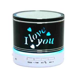 A9L Mini Portable Bluetooth Stereo Speaker with RGB LED Light, Built-in MIC, Support Hands-free Calls & TF Card & AUX(Black)