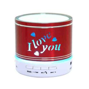 A9L Mini Portable Bluetooth Stereo Speaker with RGB LED Light, Built-in MIC, Support Hands-free Calls & TF Card & AUX(Red)