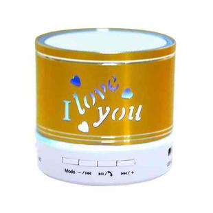 A9L Mini Portable Bluetooth Stereo Speaker with RGB LED Light, Built-in MIC, Support Hands-free Calls & TF Card & AUX(Yellow)