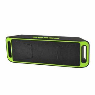 SC208 Multifunctional Card Music Playback Bluetooth Speaker, Support Handfree Call & TF Card & U-disk & AUX Audio & FM Function(Green)
