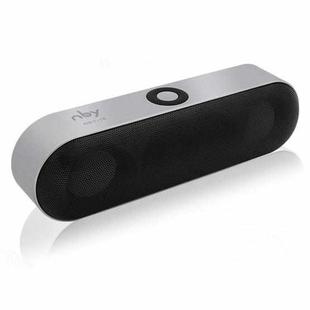 NBY-18 Mobile Phone Wireless Bluetooth Multi-function Mini Speaker, Support TF Card(Silver Grey)