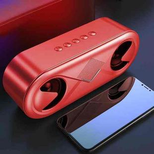 S6 Portable Subwoofer Mini Card Bluetooth Speaker (Red)